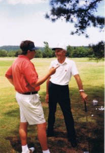 Ed Tallach and Jack Fleck At Fleck-designed and owned "Little Bit 'O Heaven" course in Magazine, Ark